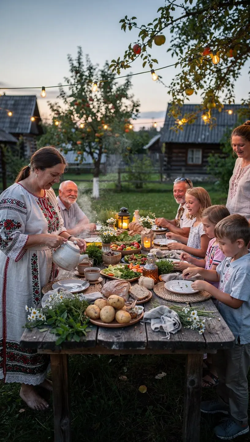 Skanus ir kvapnus organinės arbatos maišelis, pagamintas iš vietinių žolelių.